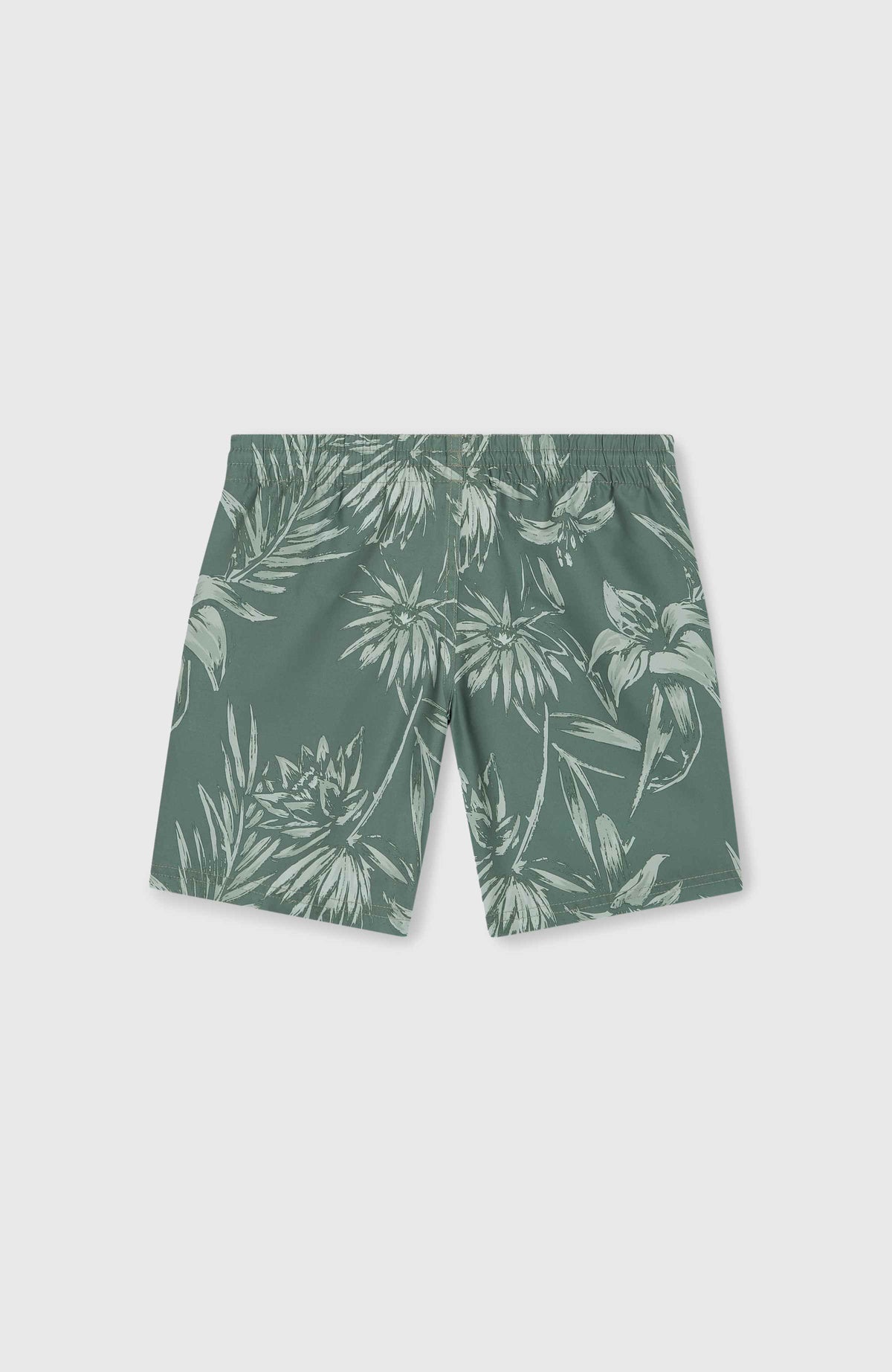 Mix and Match Cali Floral 14'' zwembroek | Green Tonal Tropicana