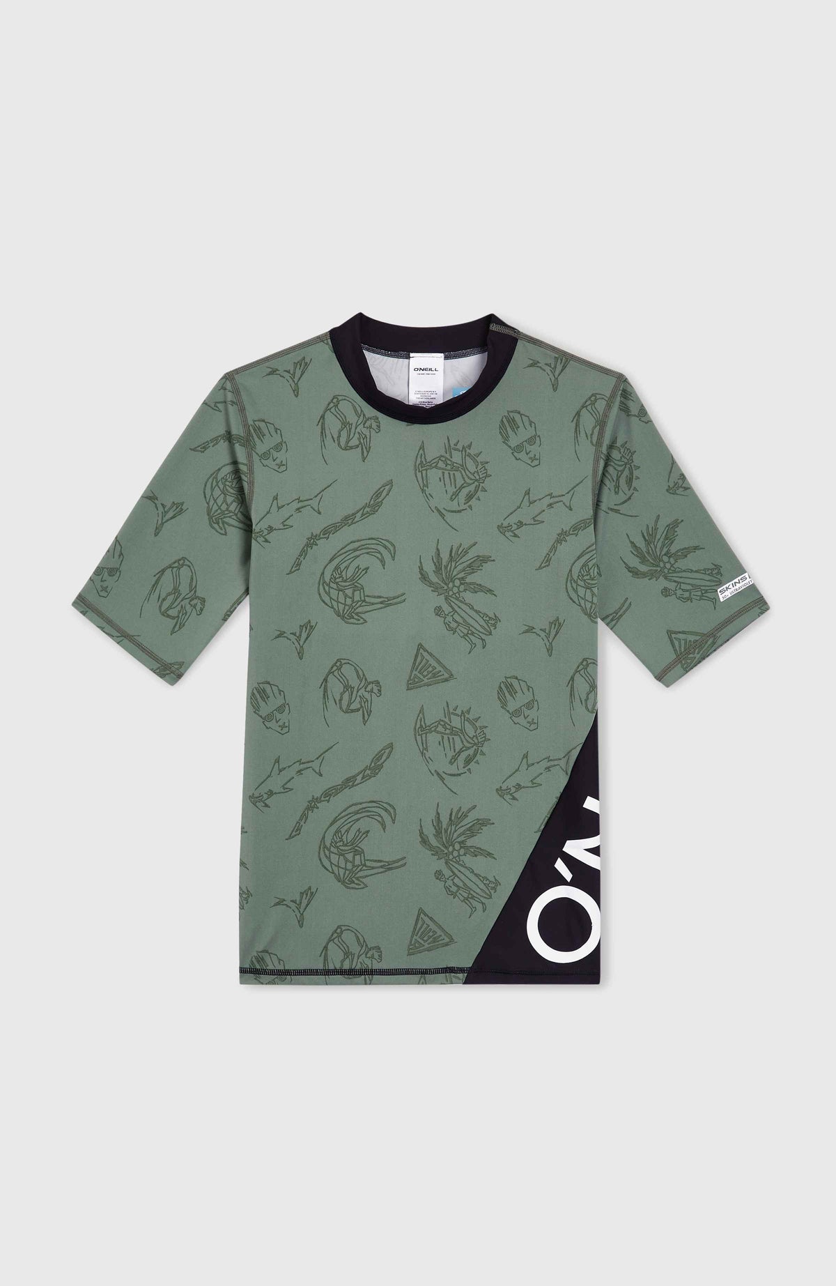 Mix and Match Crazy shirt met korte mouwen | Green Vintage Surfer