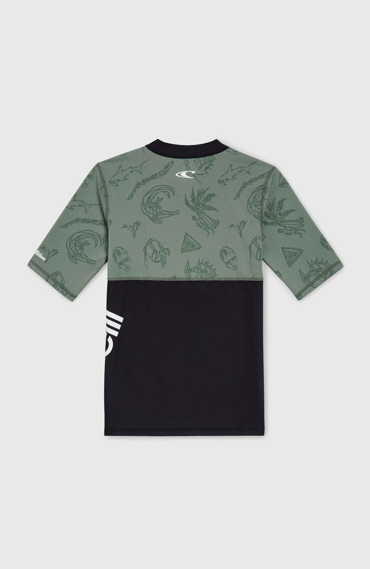 Mix and Match Crazy shirt met korte mouwen | Green Vintage Surfer