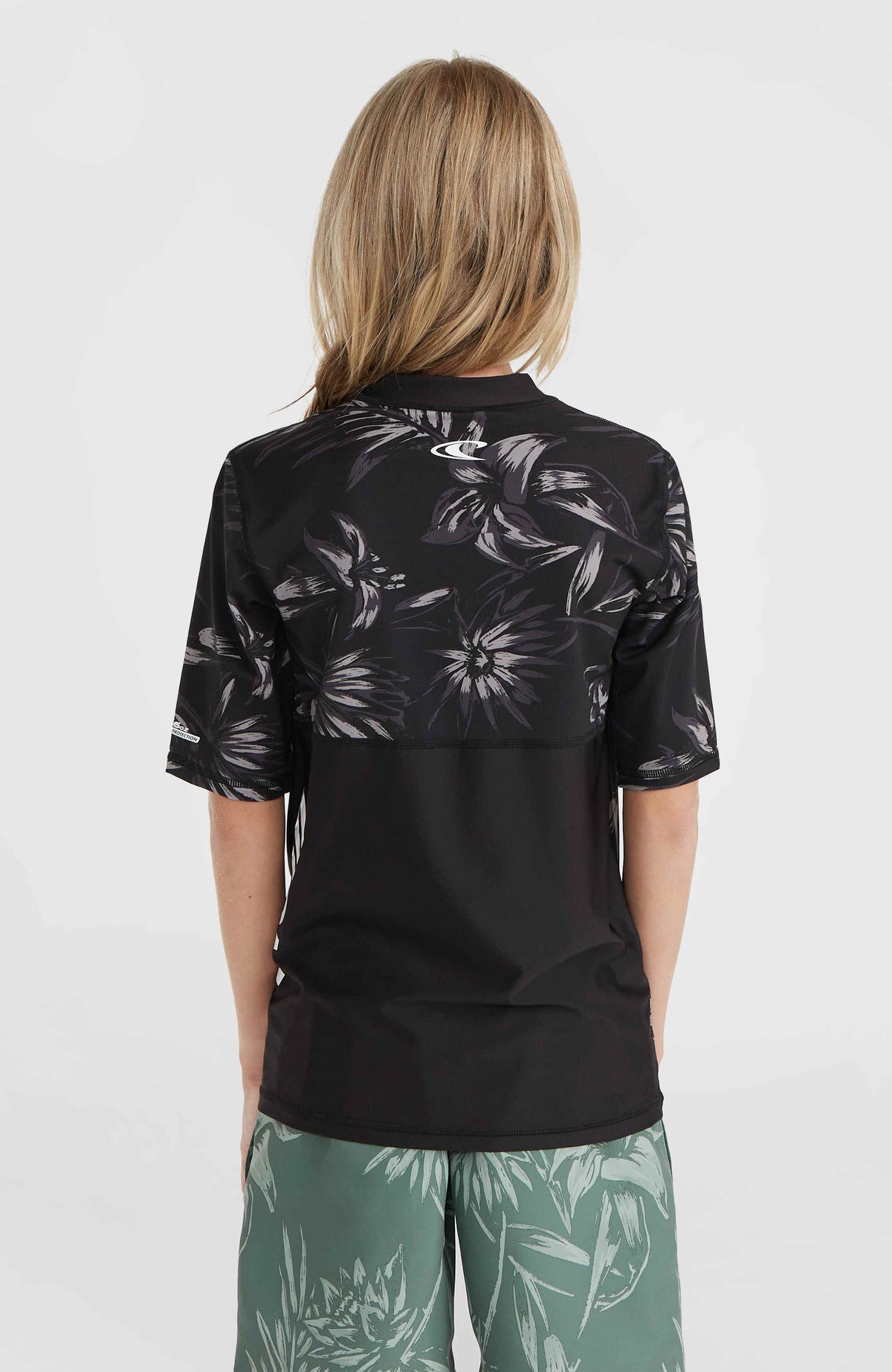 Mix and Match Crazy shirt met korte mouwen | Black Tonal Tropican