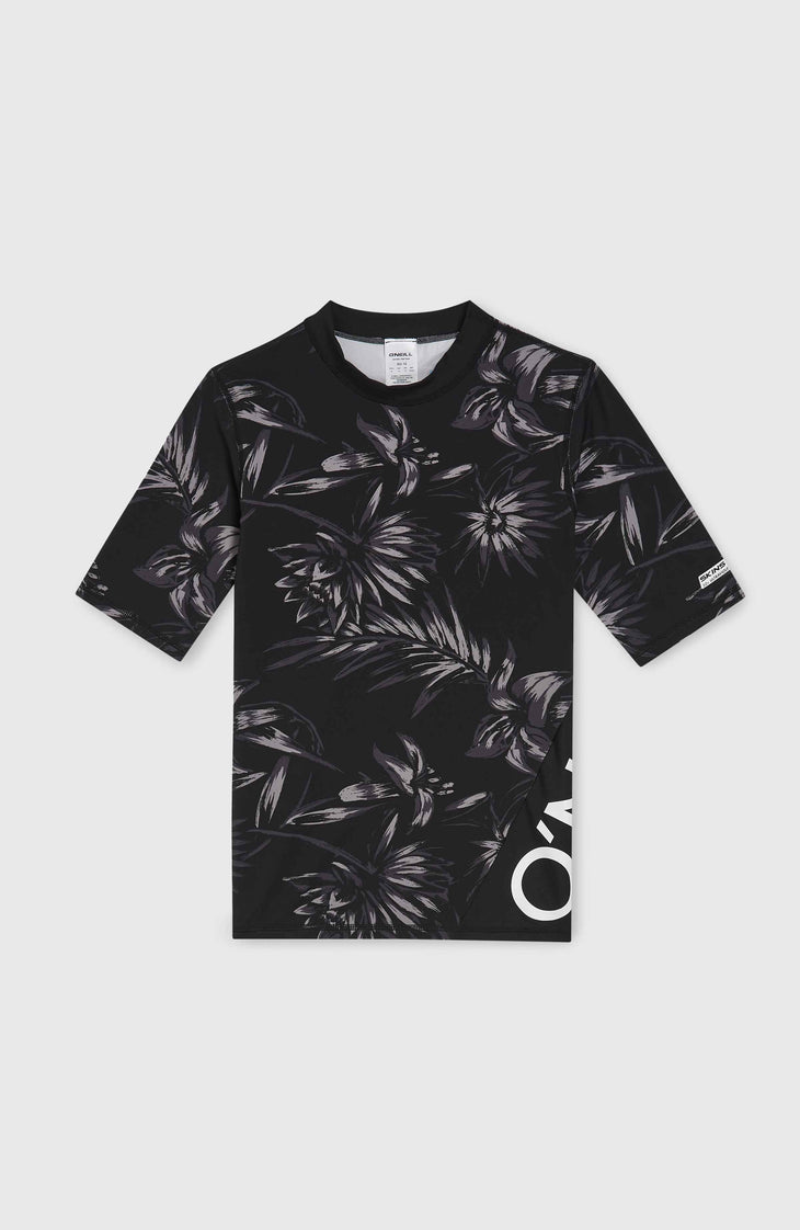 Mix and Match Crazy shirt met korte mouwen | Black Tonal Tropican