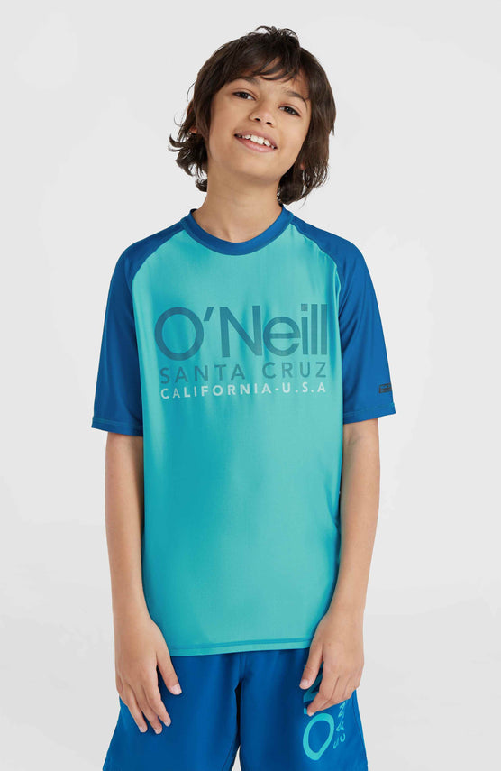 Essentials Cali shirt met korte mouwen | Neon Blue