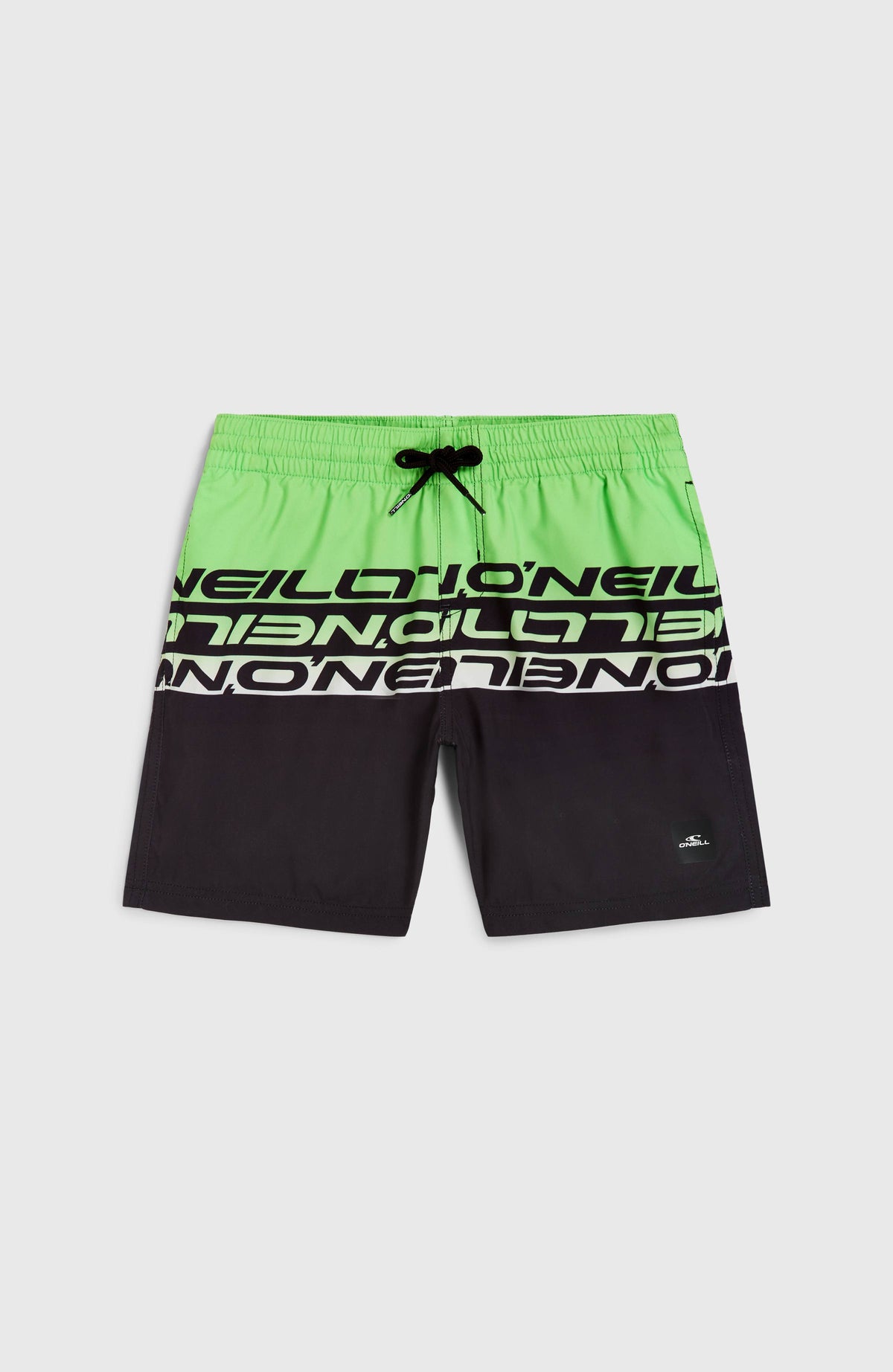 Cali Stripe 14'' zwembroek | Green Upside Down