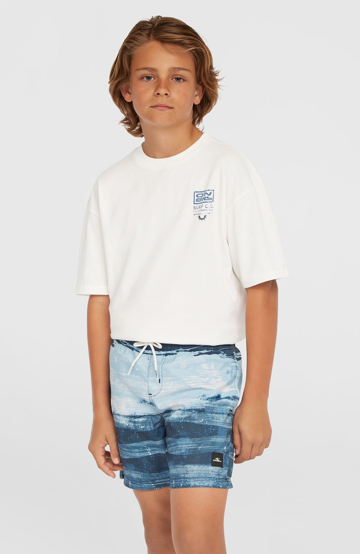 Cali Gradient 14'' zwembroek | Blue Melted Stripe Boys