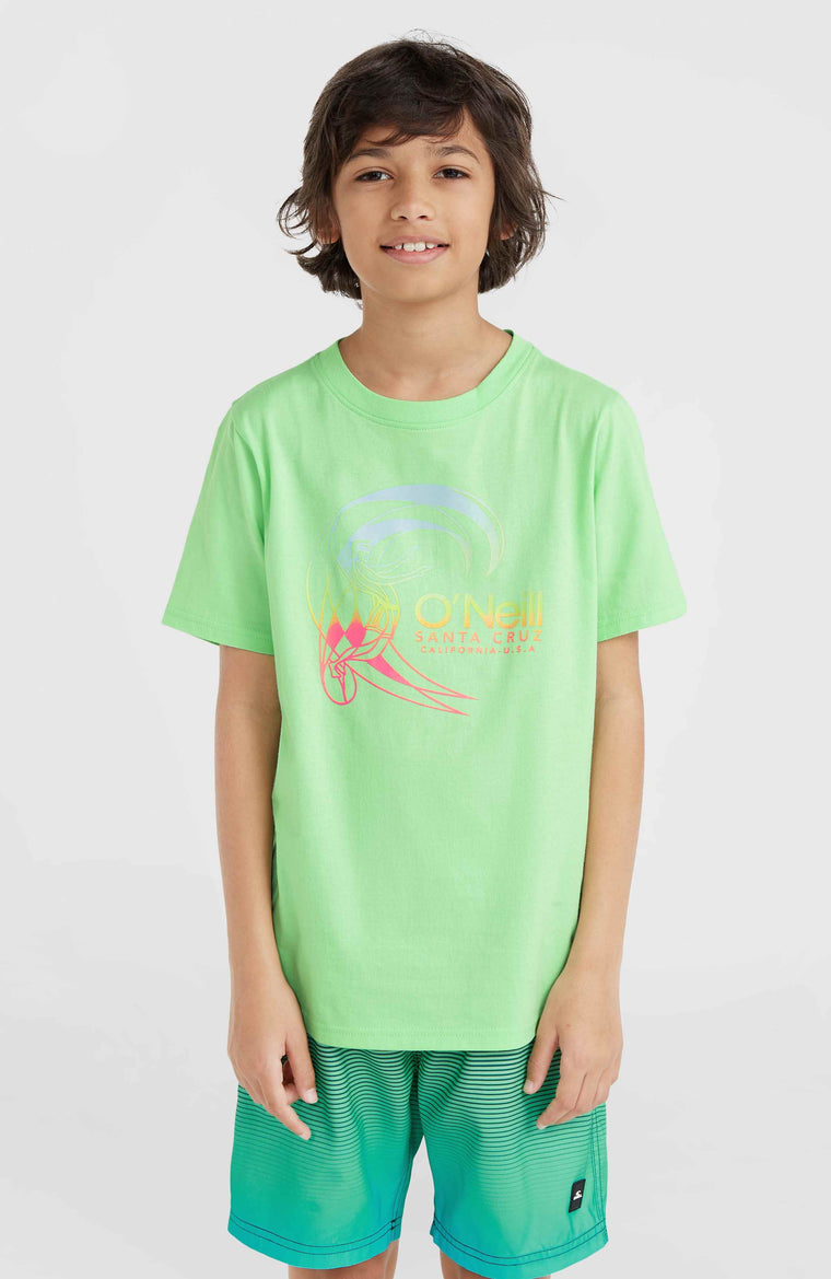 Circle Surfer T-shirt | Neon Green Circle Surfer T-shirt | Neon Green