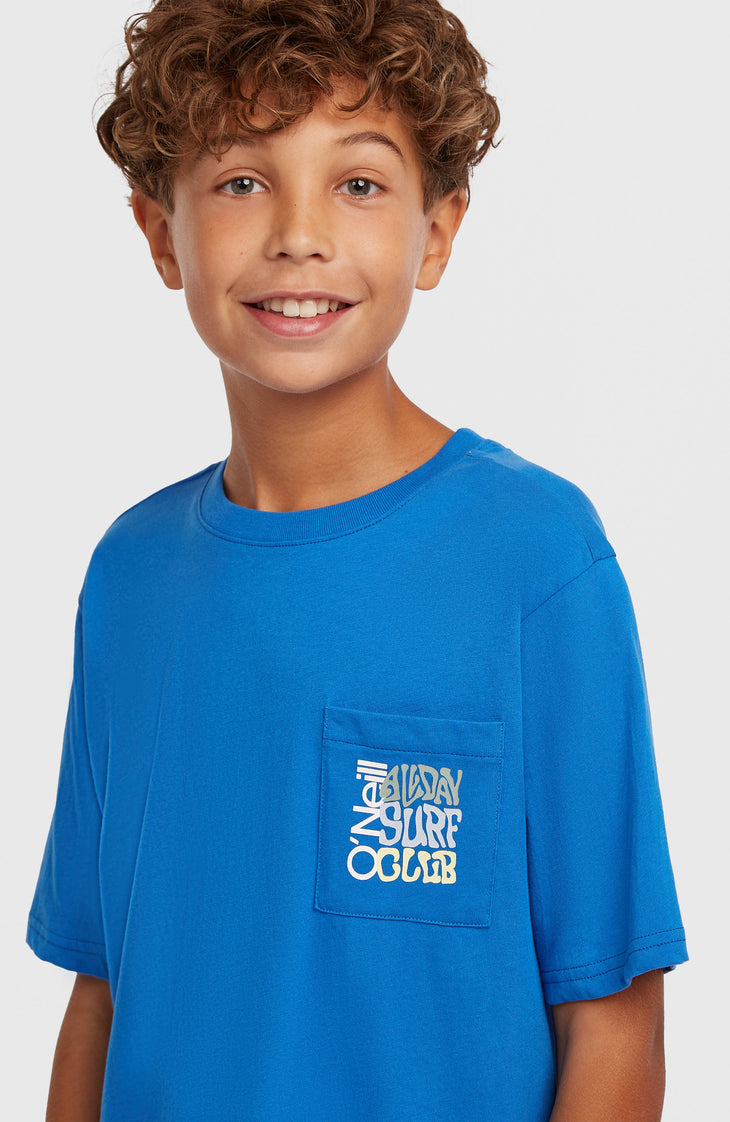 Chest Pocket T-shirt | Mediterranean Blue