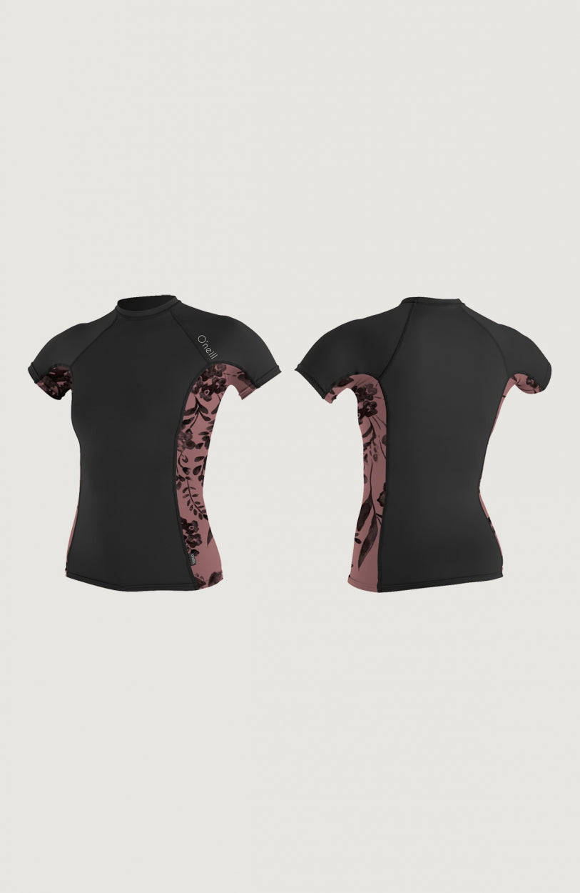 Skins Side Print Short Sleeve Crew | Black