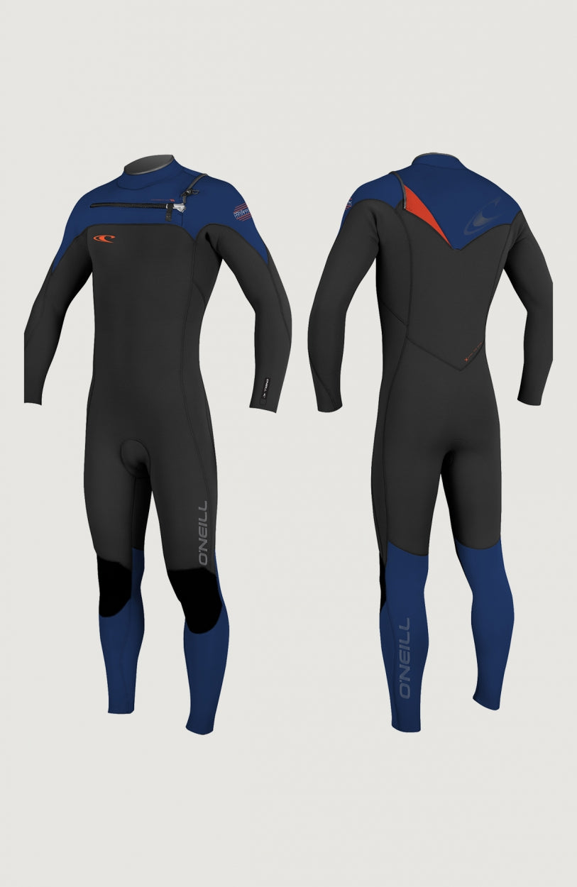 Hyperfreak Chest Zip 4/3mm Full Wetsuit | Black