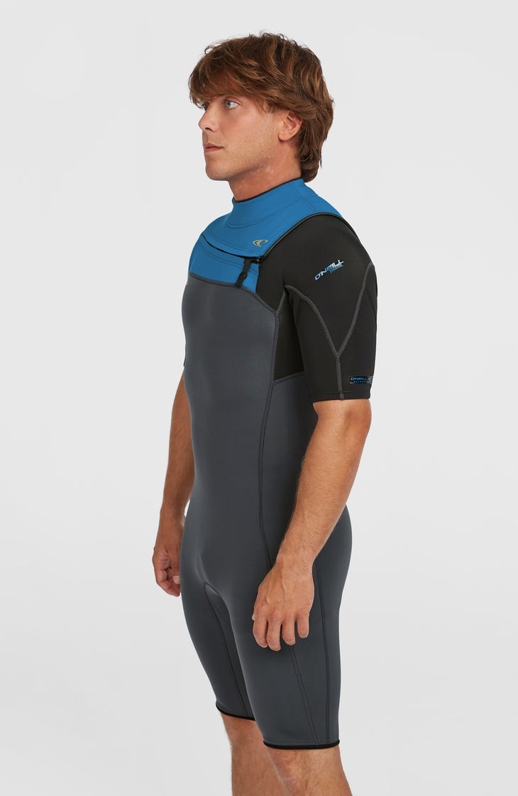 Hammer 2mm Chest Zip Shortsleeve Spring Wetsuit | Grey