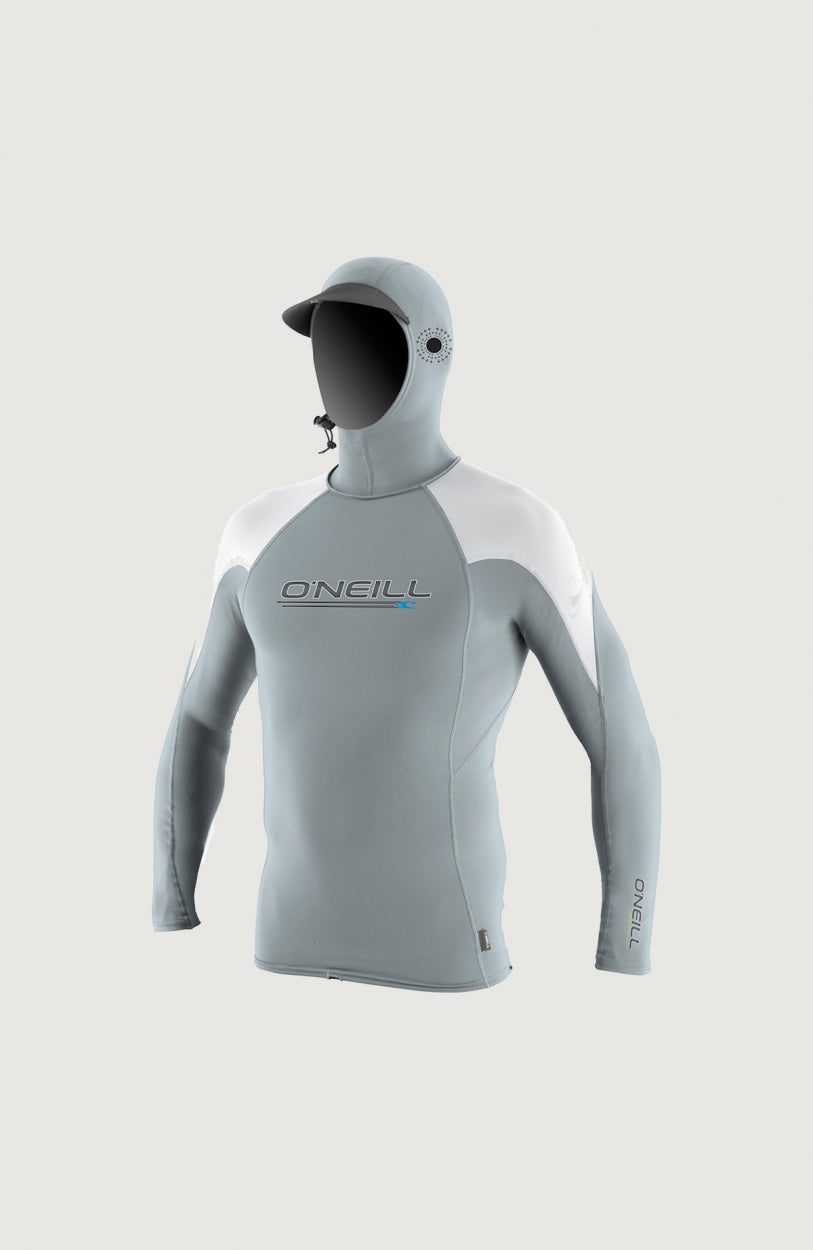 O'Zone Long Sleeve Crew Skin with Hood | Grey