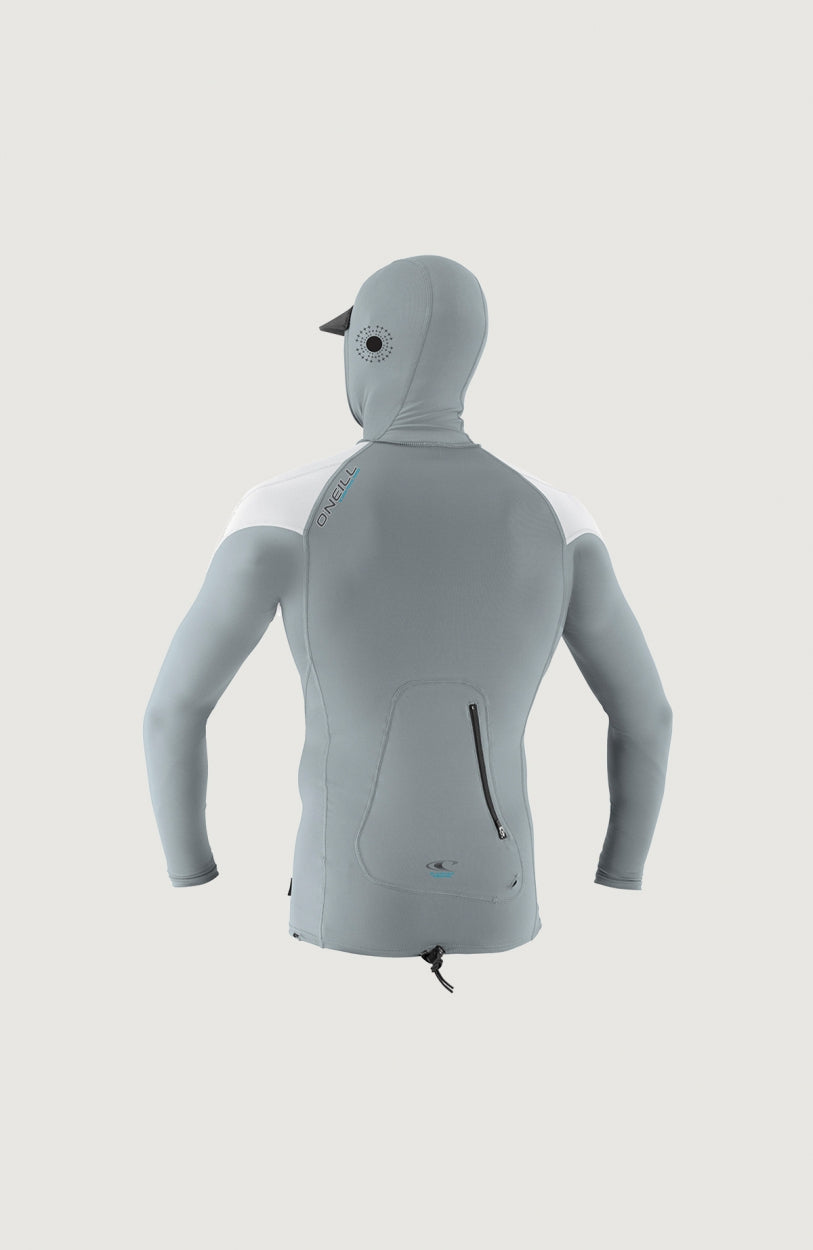 O'Zone Long Sleeve Crew Skin with Hood | Grey