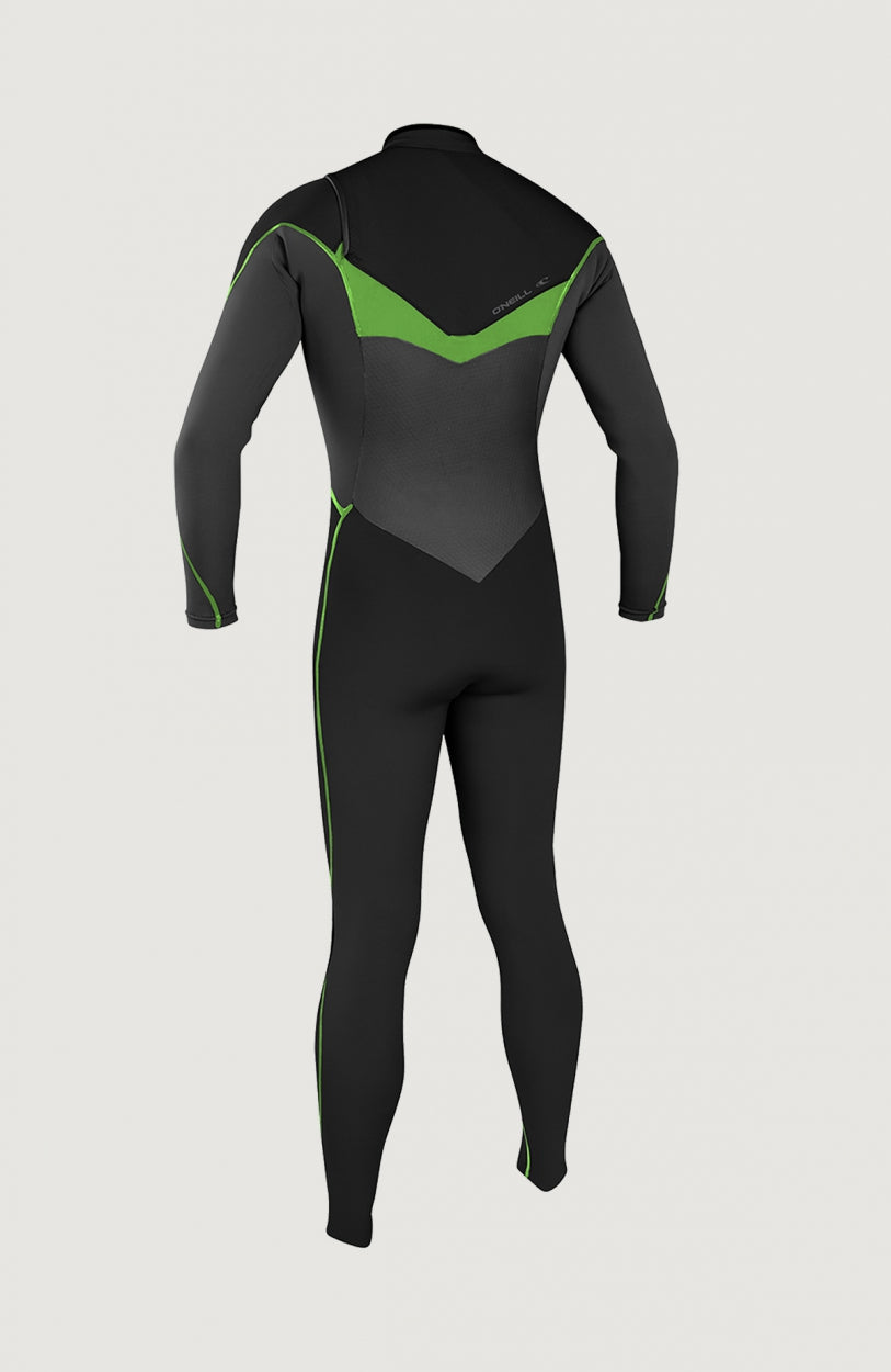 Psycho Freak Chest Zip 4/3mm Full Wetsuit | Black