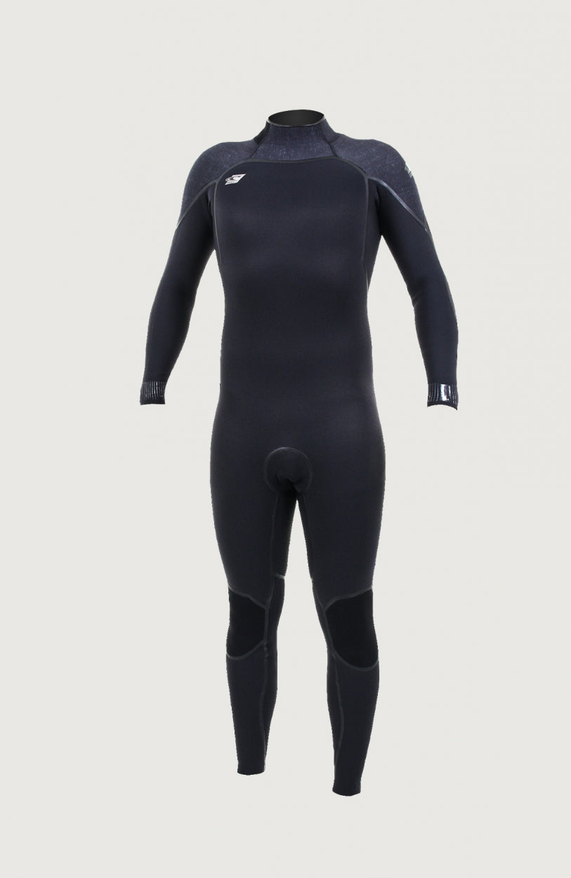 Psycho One Back Zip 4/3mm Full Wetsuit | Black