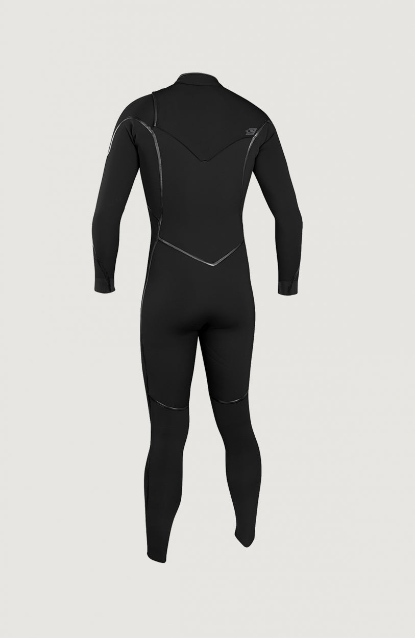 Psycho One Chest Zip 3/2mm Full Wetsuit | BLACK/BLACK