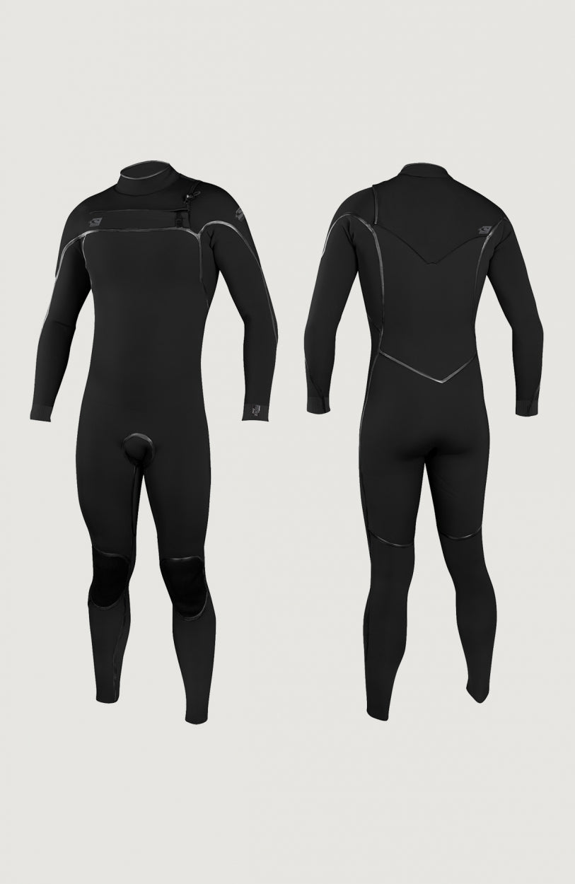 Psycho One Chest Zip 3/2mm Full Wetsuit | BLACK/BLACK
