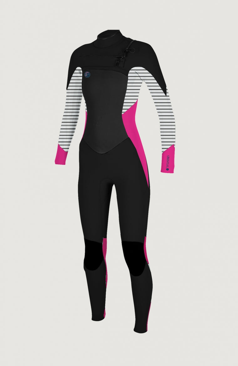 O'Riginal Chest Zip 4/3mm Full Wetsuit | Dark Pink O'Riginal Chest Zip 4/3mm Full Wetsuit | Dark Pink