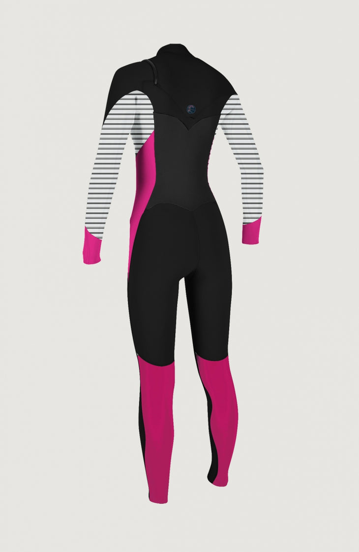 O'Riginal Chest Zip 4/3mm Full Wetsuit | Dark Pink