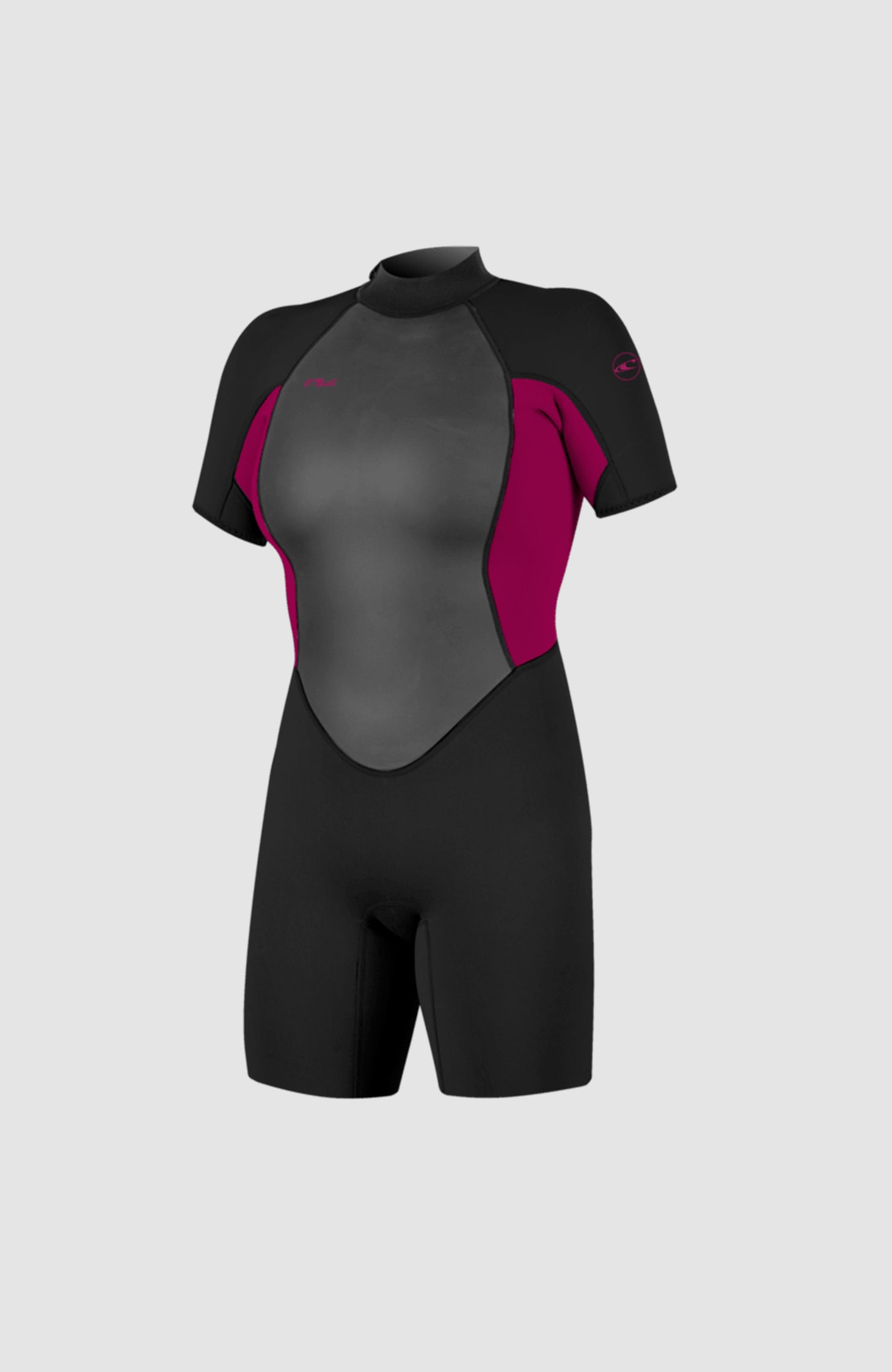 Reactor-2 2mm Back Zip Short Sleeve Spring Wetsuit | BLK/PUNKPNK