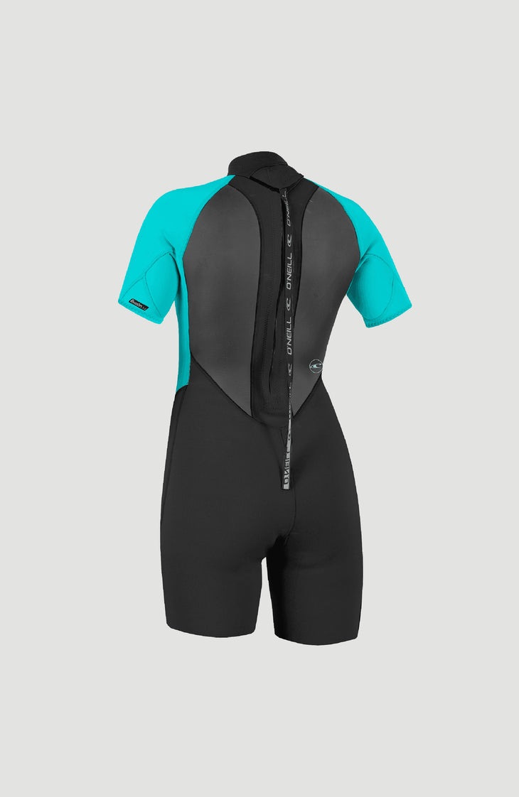 Reactor-2 2mm Back Zip Shortsleeve Spring Wetsuit | BLK/LTAQUA