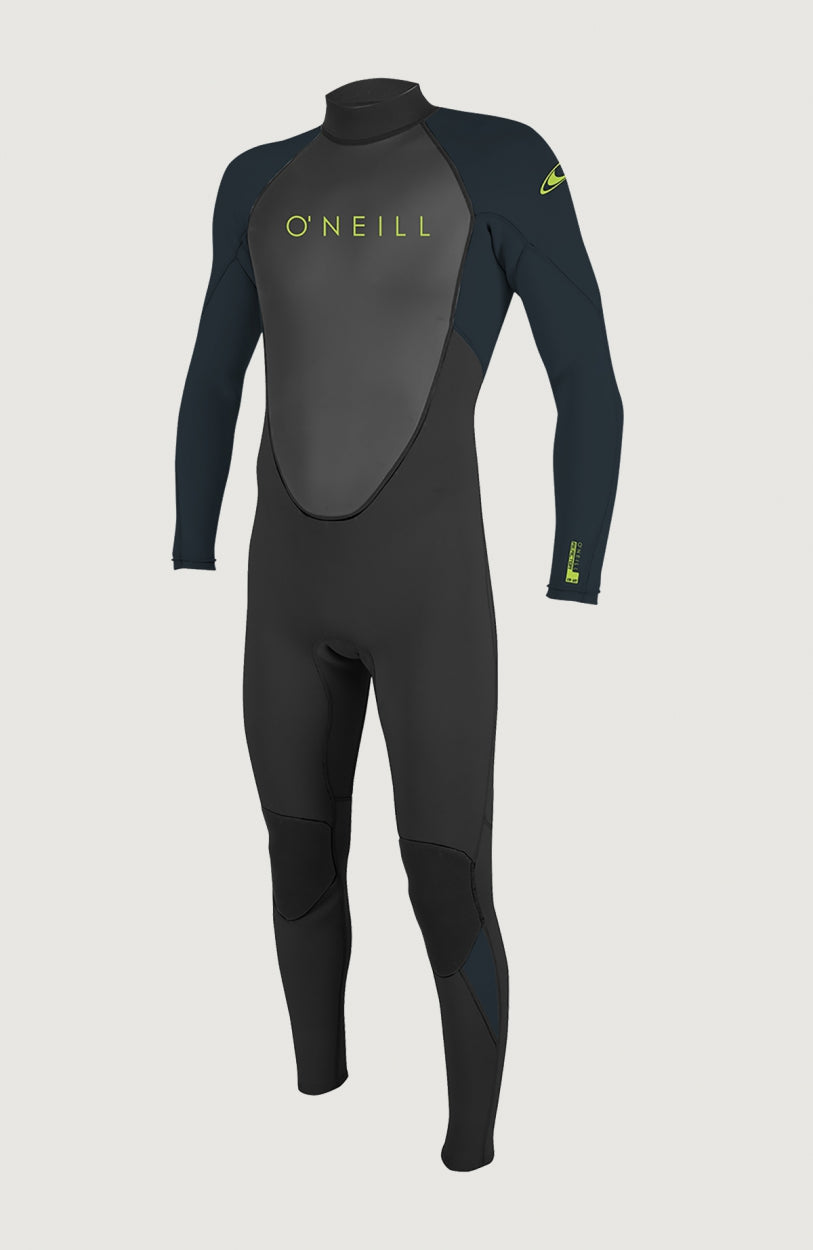 Reactor-2 3/2mm Back Zip Full Wetsuit | BLK/SLATE
