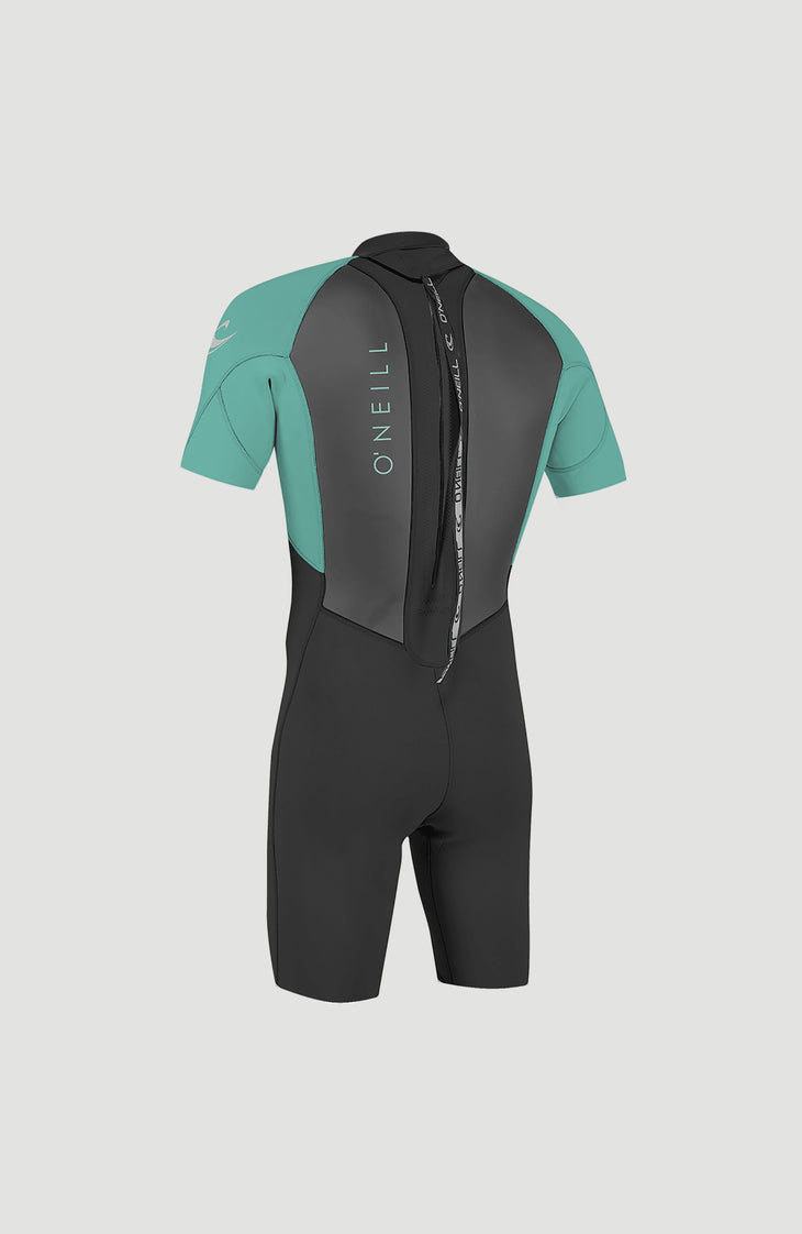 Reactor-2 2mm Back Zip Shortsleeve Spring Wetsuit | BLK/LTAQUA
