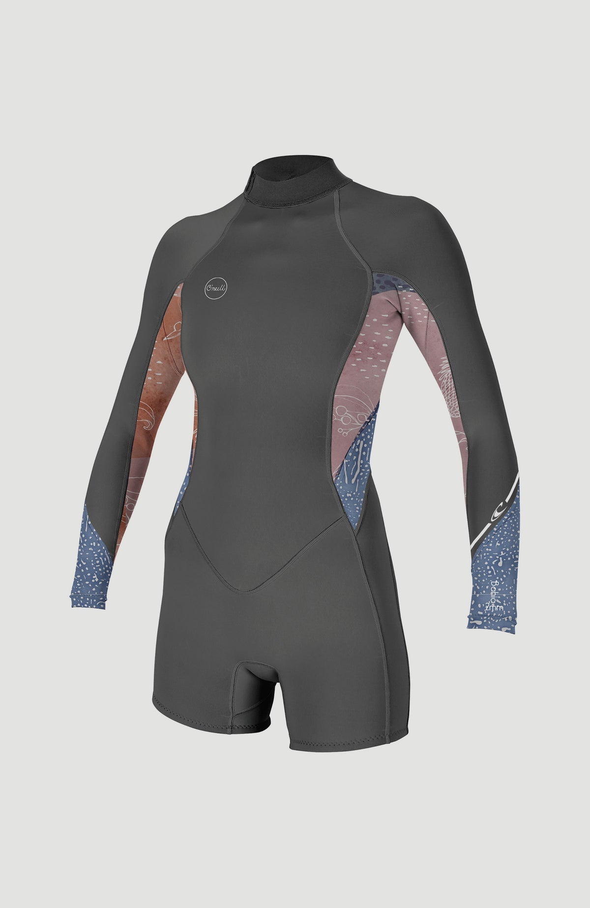 Bahia 2/1mm Back Zip Longsleeve Spring Wetsuit | GRAPHITE/DESERT BLOOM/DRIFT BL
