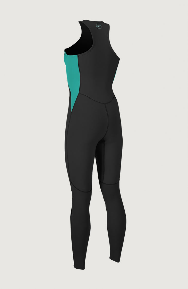 Reactor-2 15mm Front Zip Sleeveless Full Womens | BLK/LTAQUA