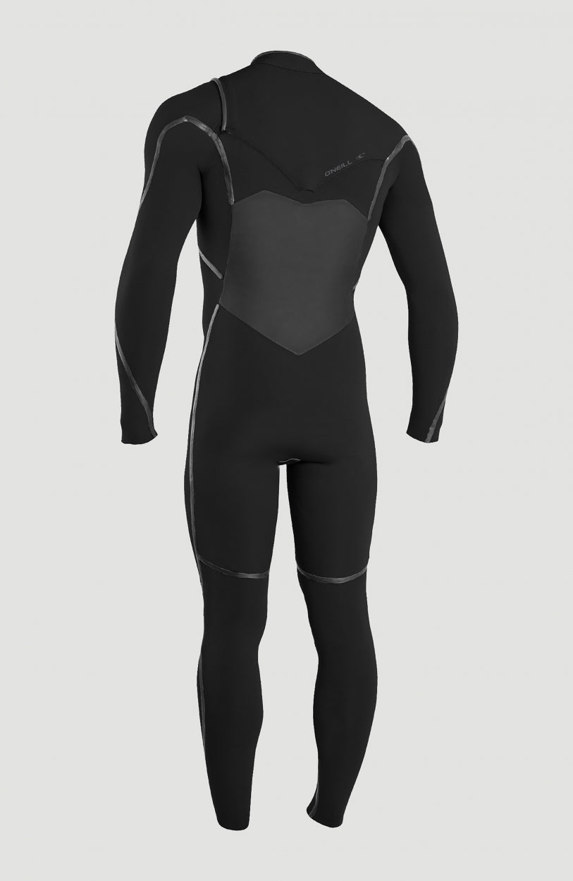Psycho Tech 3/2mm Chest Zip Full Wetsuit | BLACK/BLACK