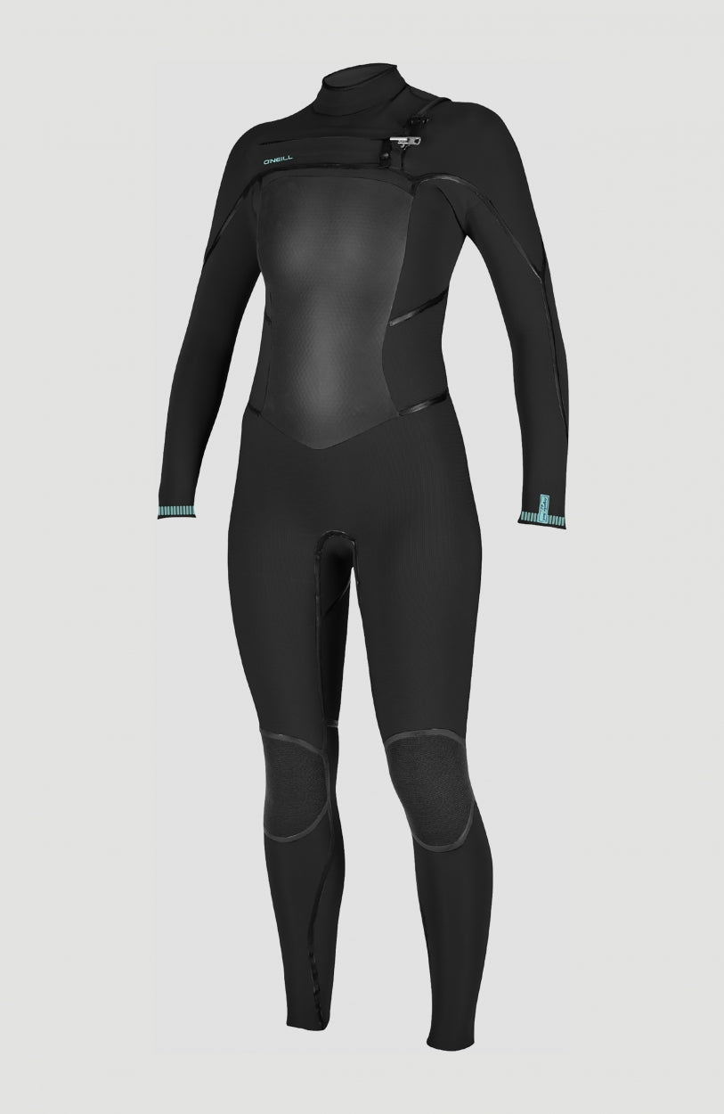Psycho Tech 4/3mm Chest Zip Full Wetsuit | BLACK/BLACK