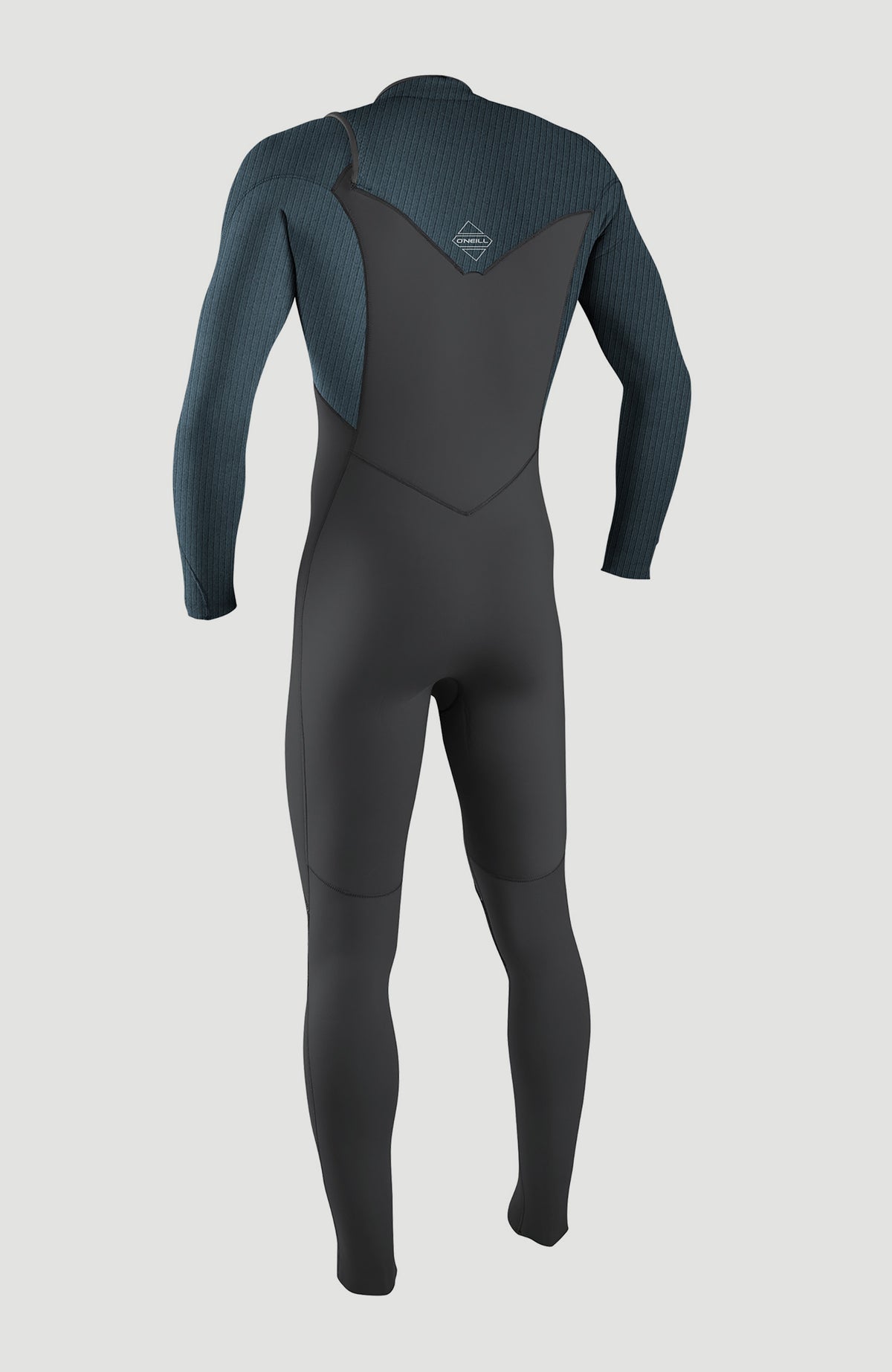 Hyperfreak Plus 4/3mm Chest Zip Full Wetsuit | GUN METAL/CADET BLUE