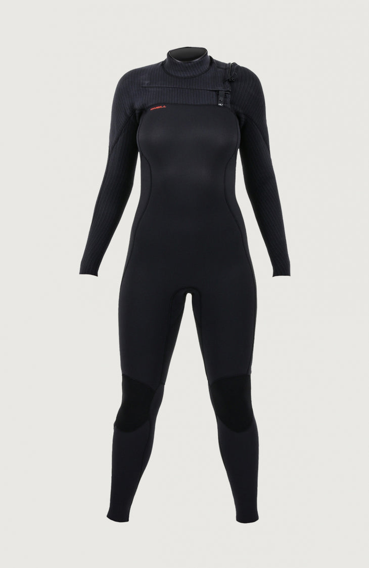 Hyperfreak Plus 3/2mm Chest Zip Full Wetsuit | BLACK/BLACK