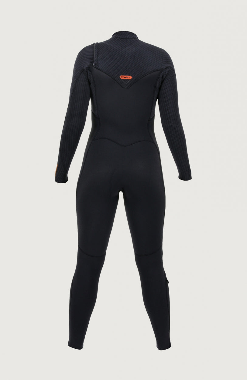 Hyperfreak Plus 3/2mm Chest Zip Full Wetsuit | BLACK/BLACK