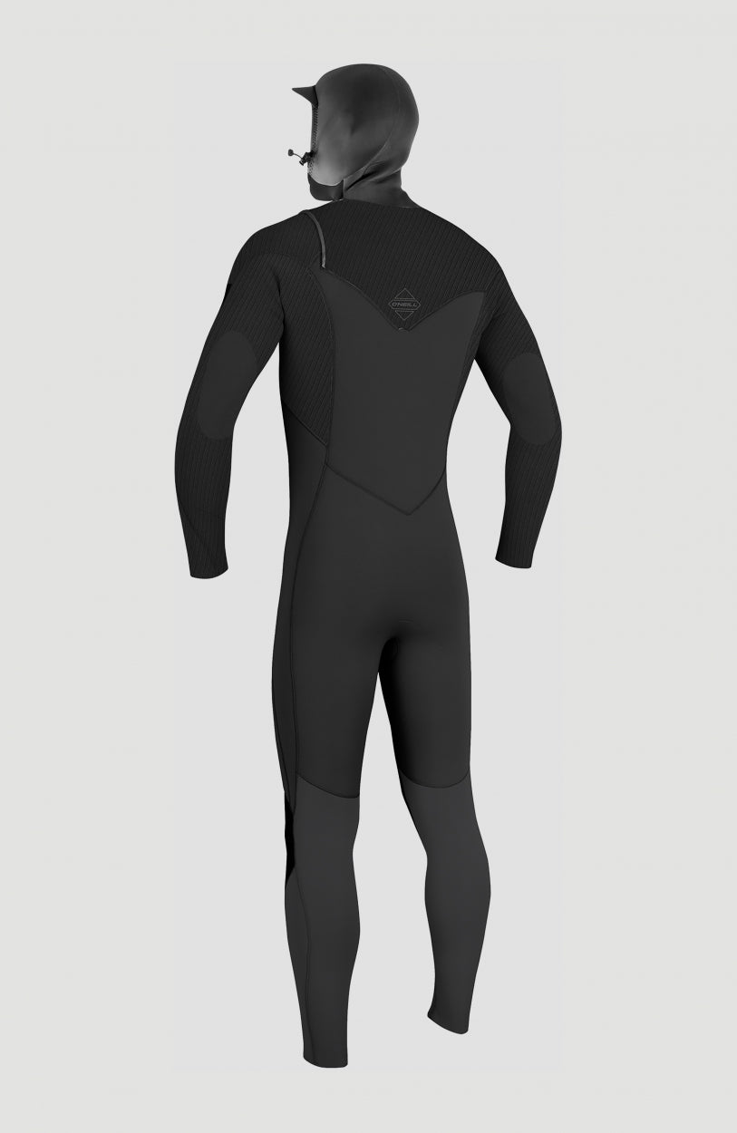 Hyperfreak Plus 5/4mm Chest Zip Full Wetsuit w/Hood Youth | BLACK