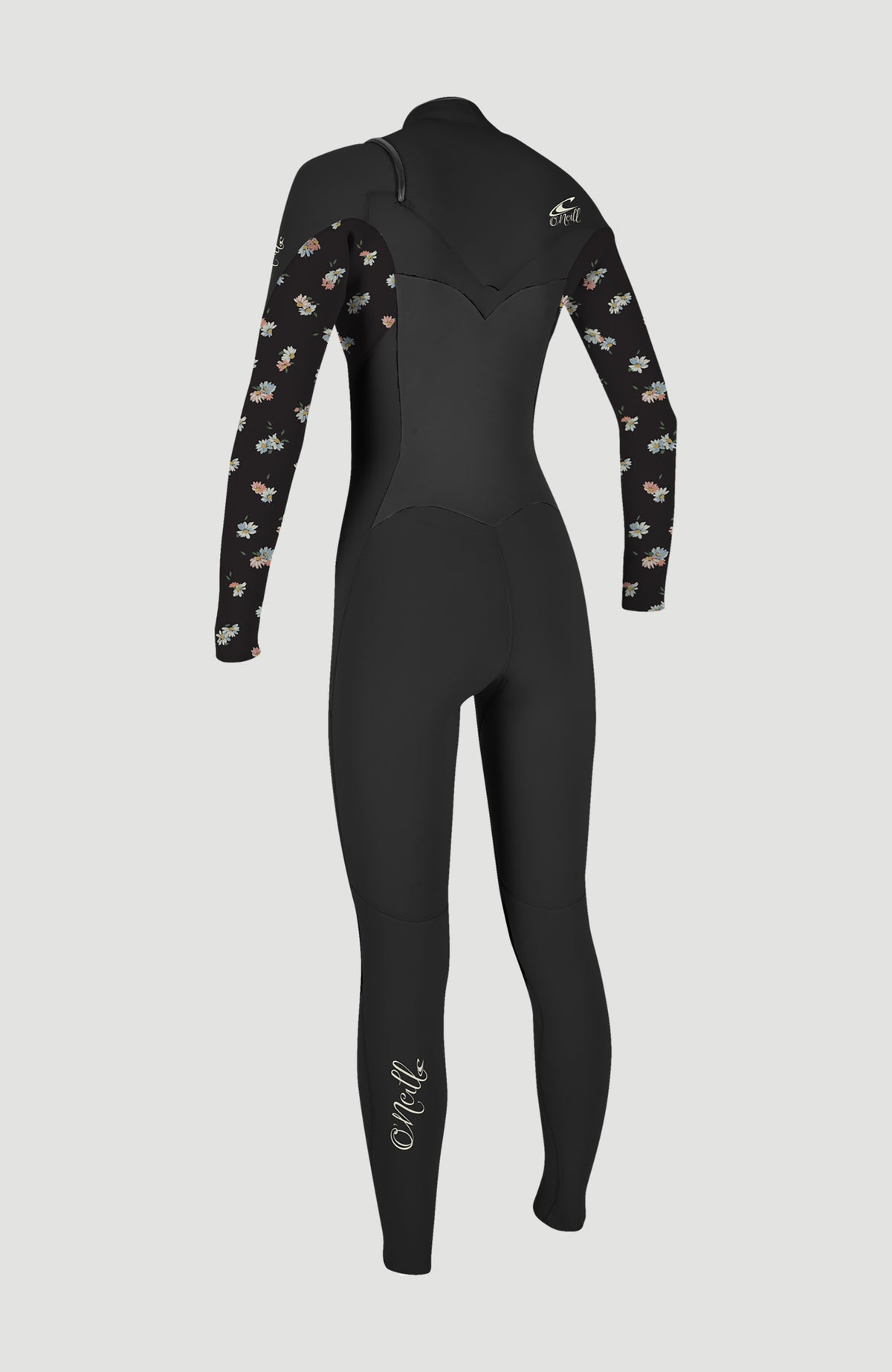 Epic 4/3mm Chest Zip Full Wetsuit | BLACK/CINDY DAISY