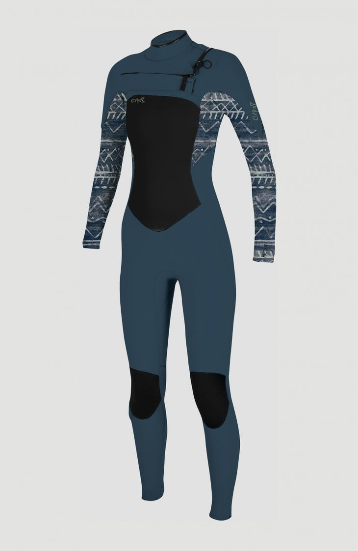 Epic 5/4mm Chest Zip Full Wetsuit | Shade/Bungalow Stripe