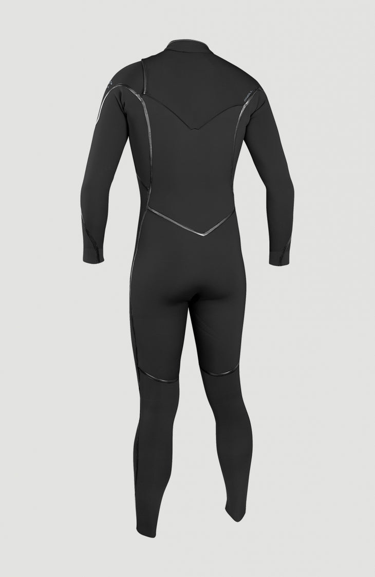 Psycho One 4/3mm Chest Zip Full Wetsuit | BLACK/BLACK