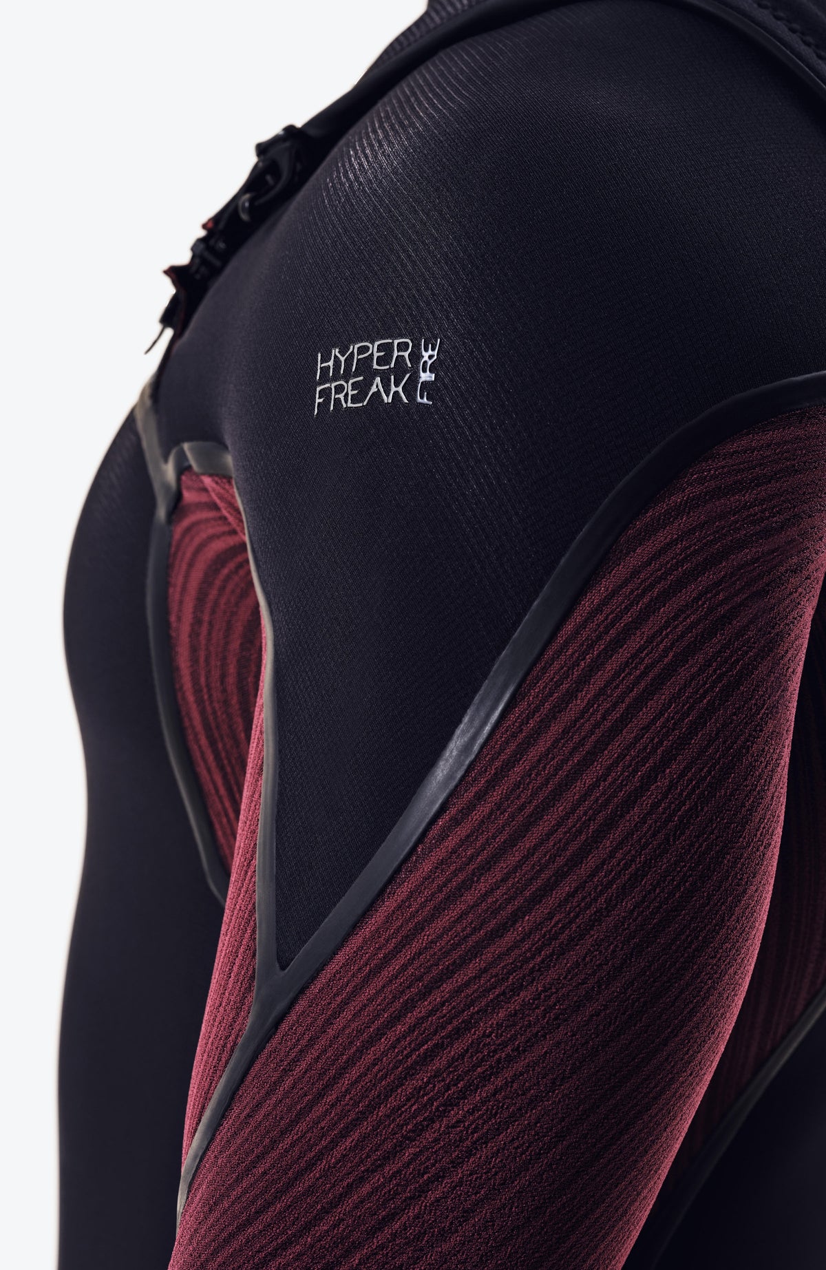 Hyperfreak Fire 4/3mm Chest Zip Full Wetsuit | BLACK/DARK RED