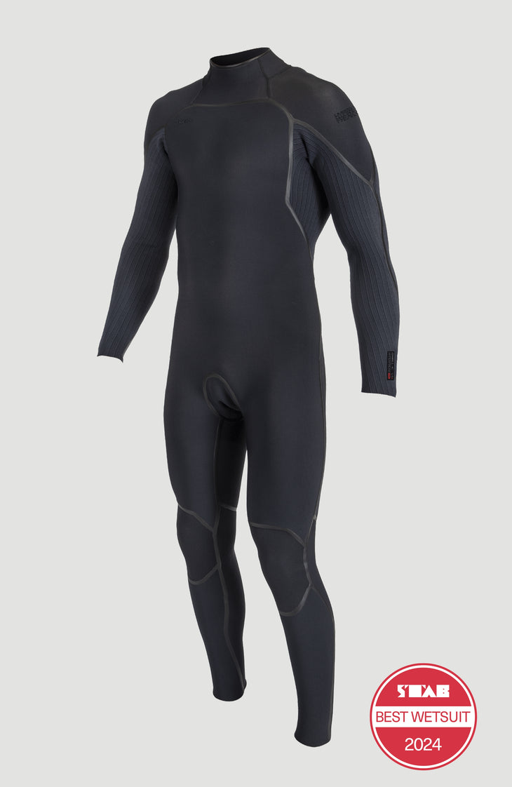 Hyperfreak Fire 5/4mm Back Zip Full Wetsuit | BLACK/BLACK