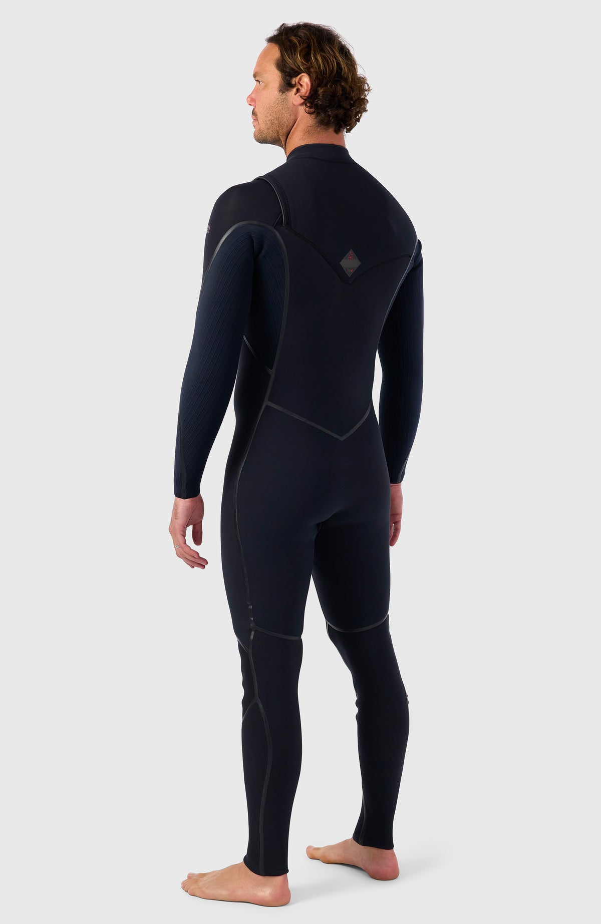 Hyperfreak Fire 3/2+mm Chest Zip Full Wetsuit | BLACK/BLACK