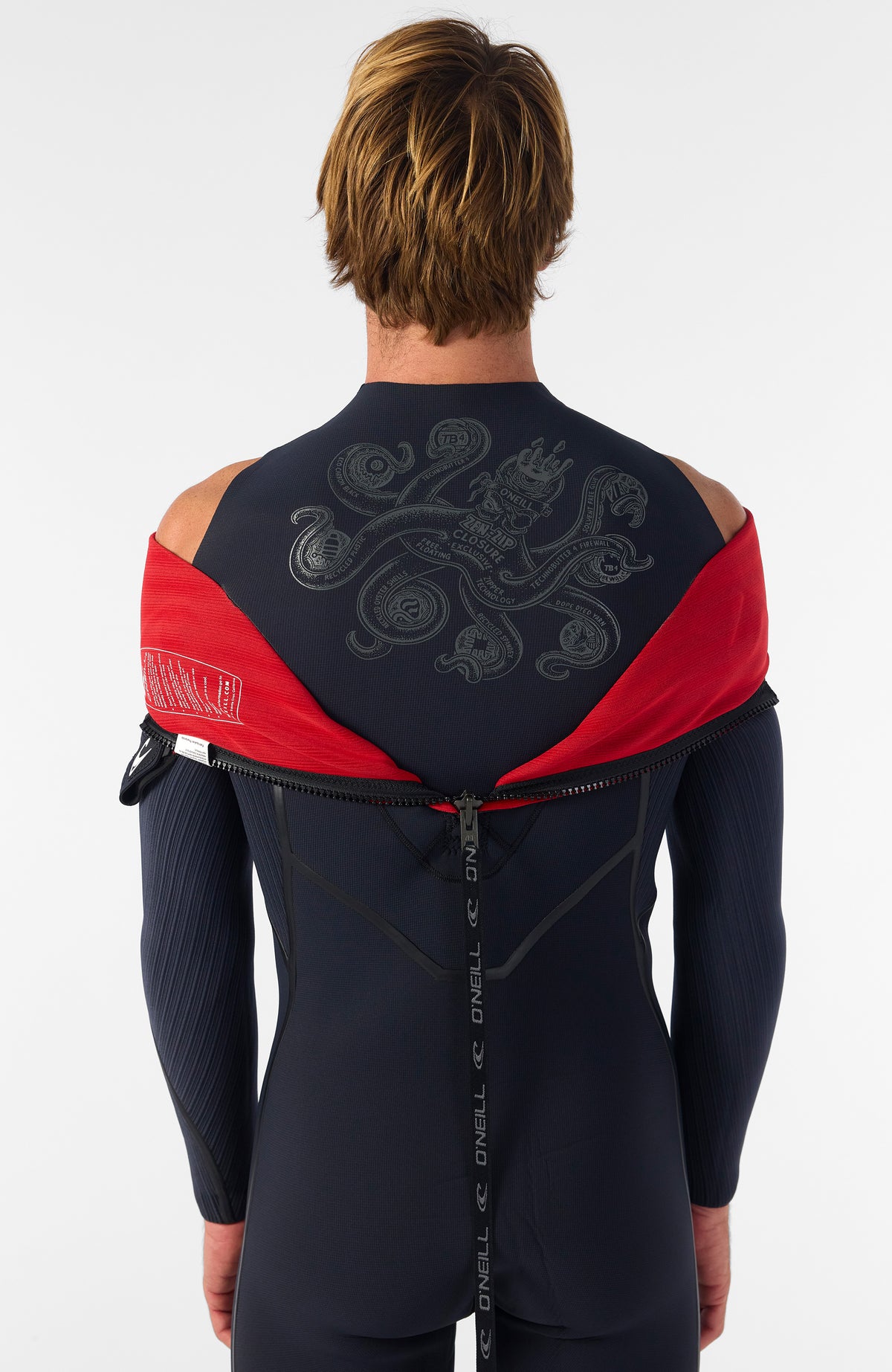 Hyperfreak Fire 4/3mm+ Back Zip Full Wetsuit | BLACK/BLACK