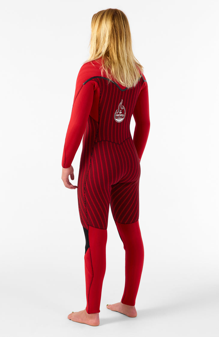 Hyperfreak Fire 5/4mm+ Chest Zip Full Wetsuit | BLACK/BLACK