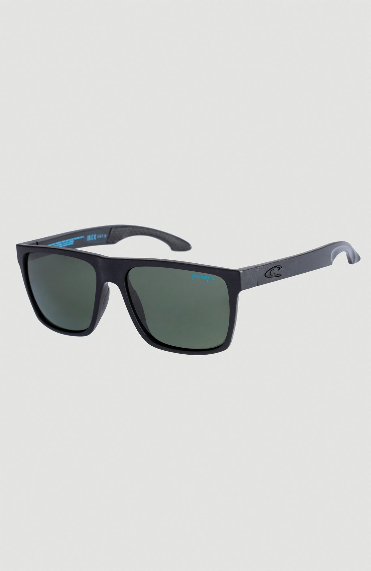 Blue Lyn Sunglasses | MATTE BLACK/ GREEN RETRO PRINT