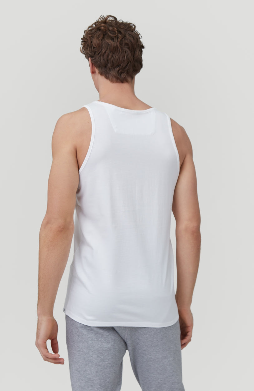Triple Stack Tanktop | Powder White