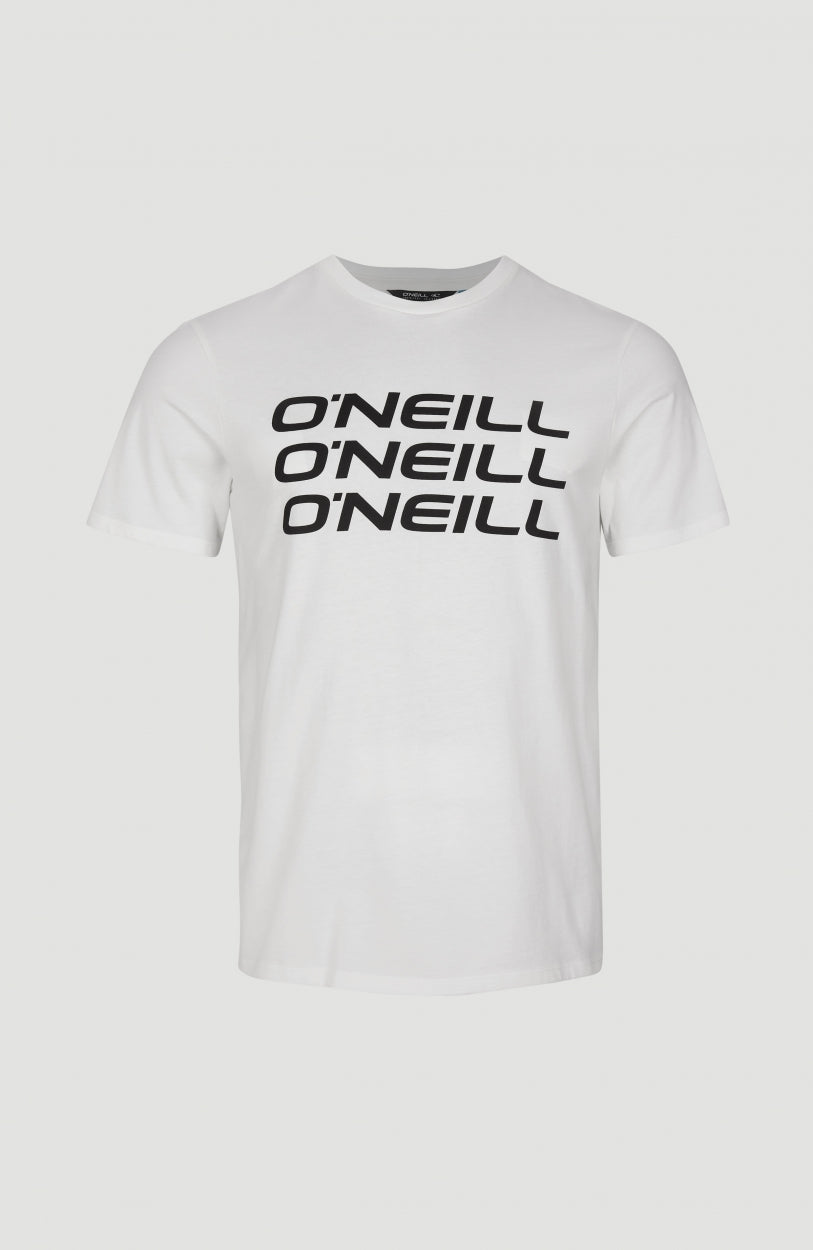 Triple Stack T-Shirt | Powder White