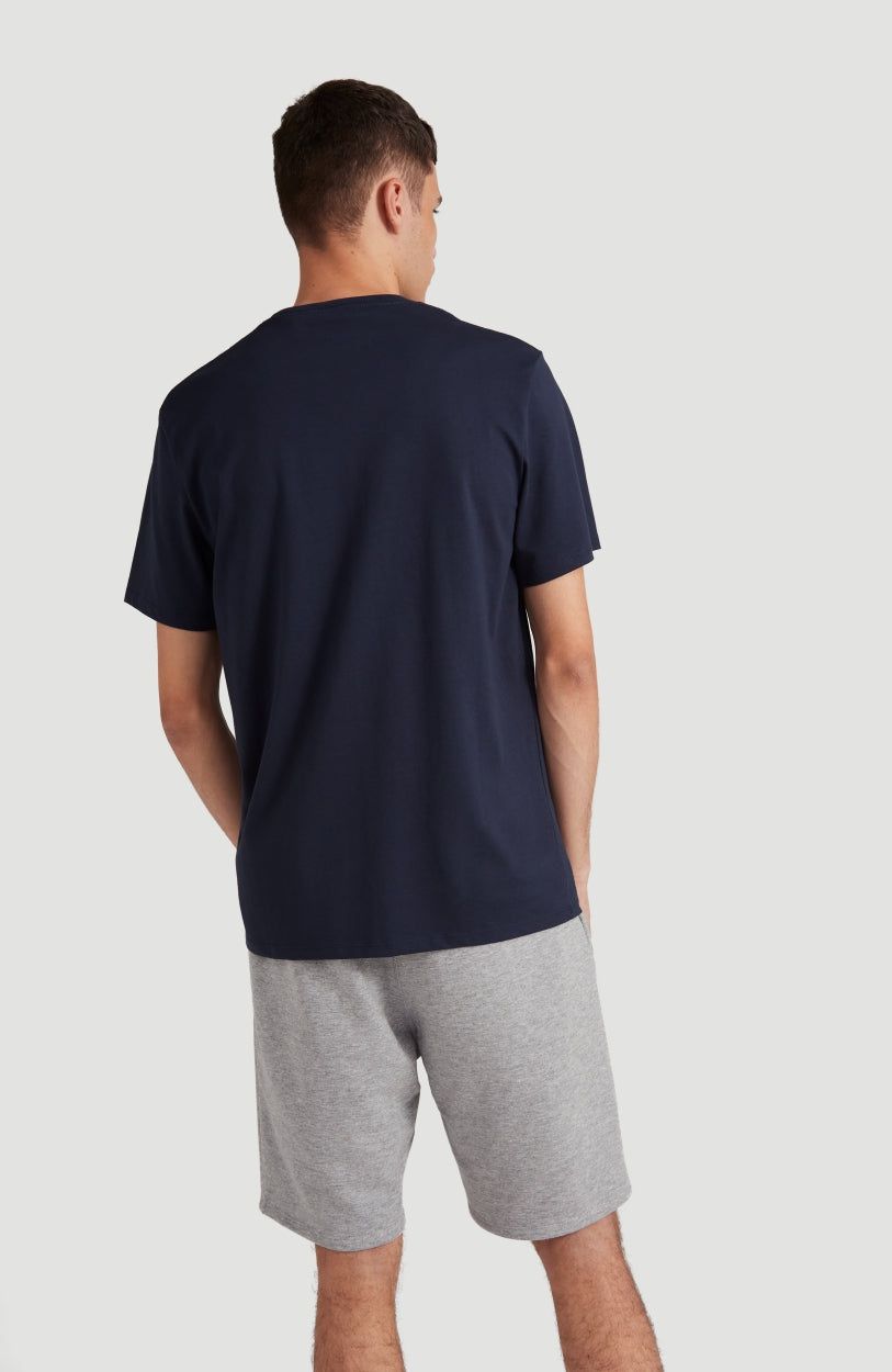 Triple Stack T-Shirt | Ink Blue -A
