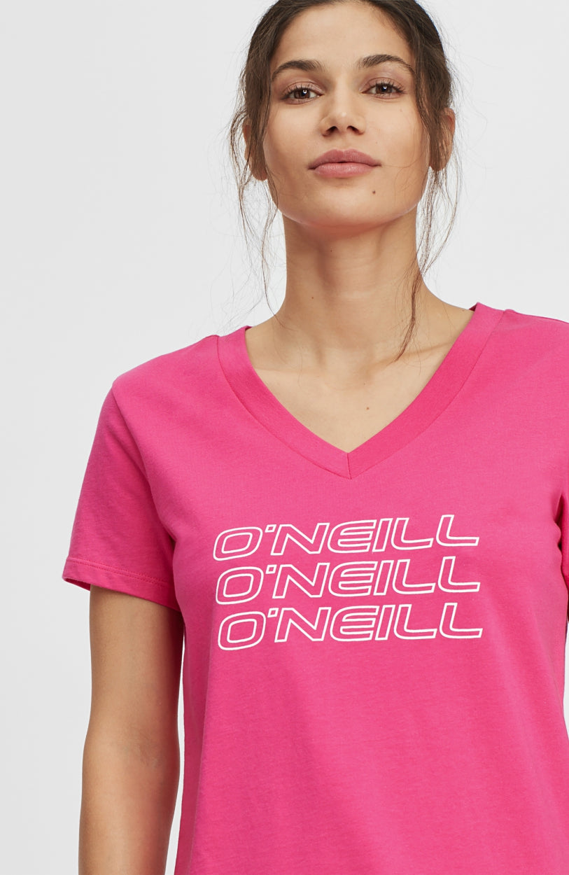 Triple Stack V-Neck T-Shirt | Cabaret -A