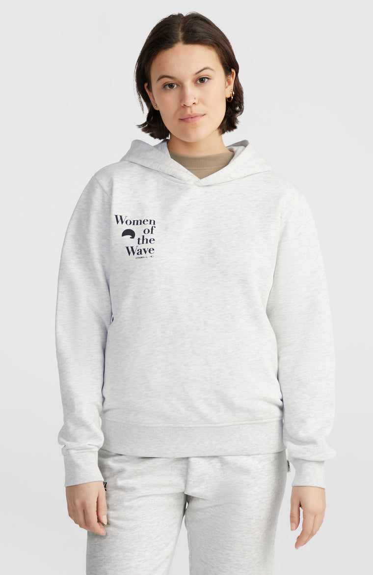 Women of the Wave hoodie | White Melange Women of the Wave hoodie | White Melange