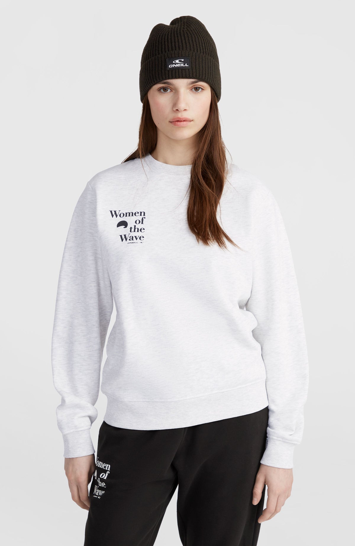 Women of the Wave Crew sweater | White Melange