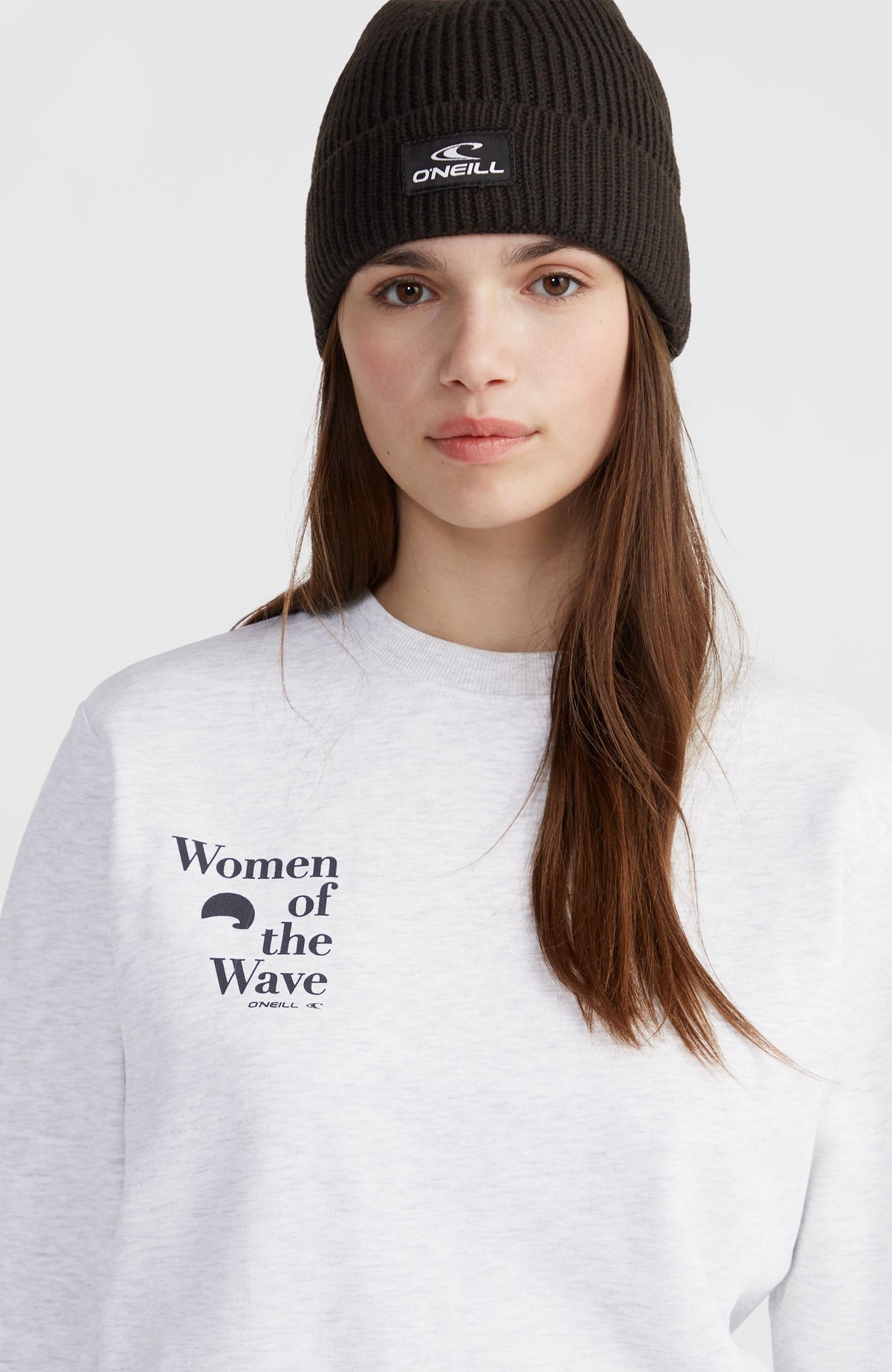 Women of the Wave Crew sweater | White Melange