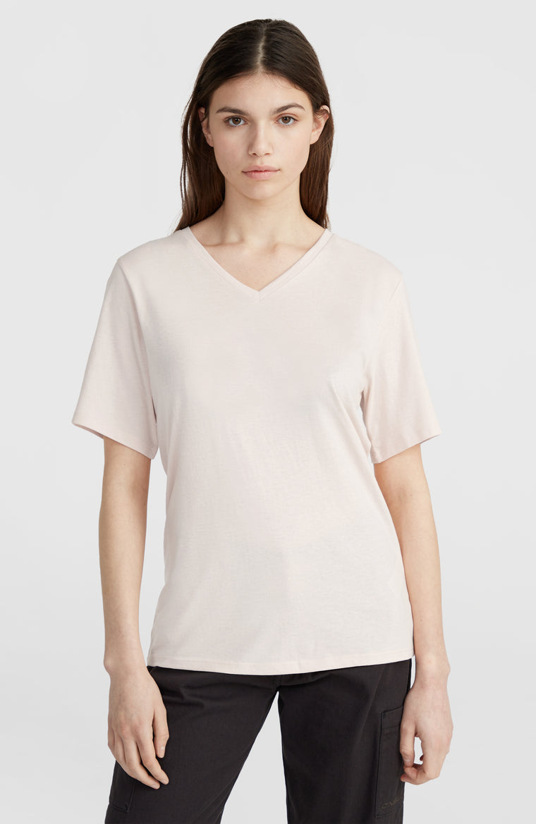 T-shirt Essentials met V-hals | Peach Whip T-shirt Essentials met V-hals | Peach Whip